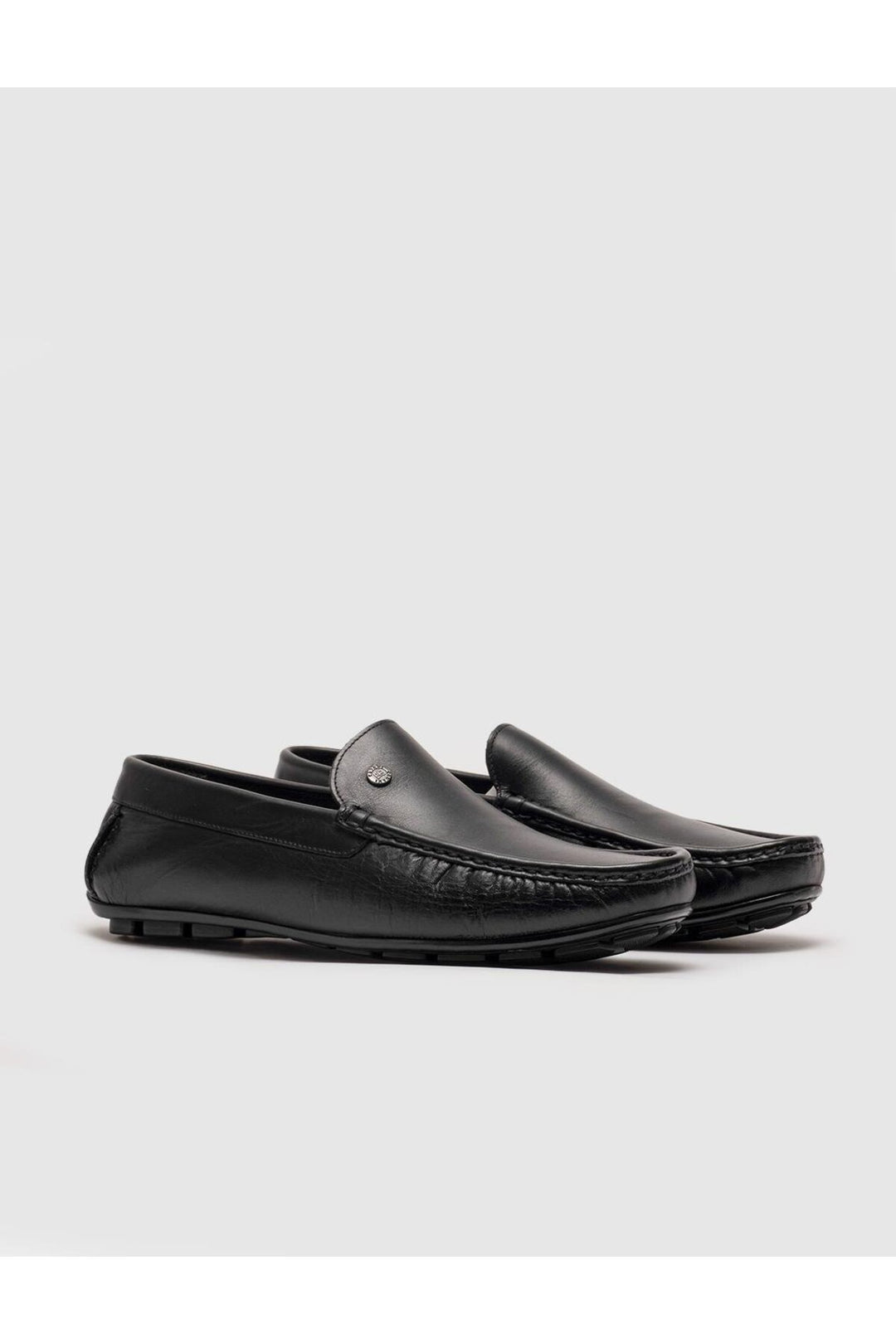 Cabani Shoes Mocassin homme en cuir véritable noir - Noir
