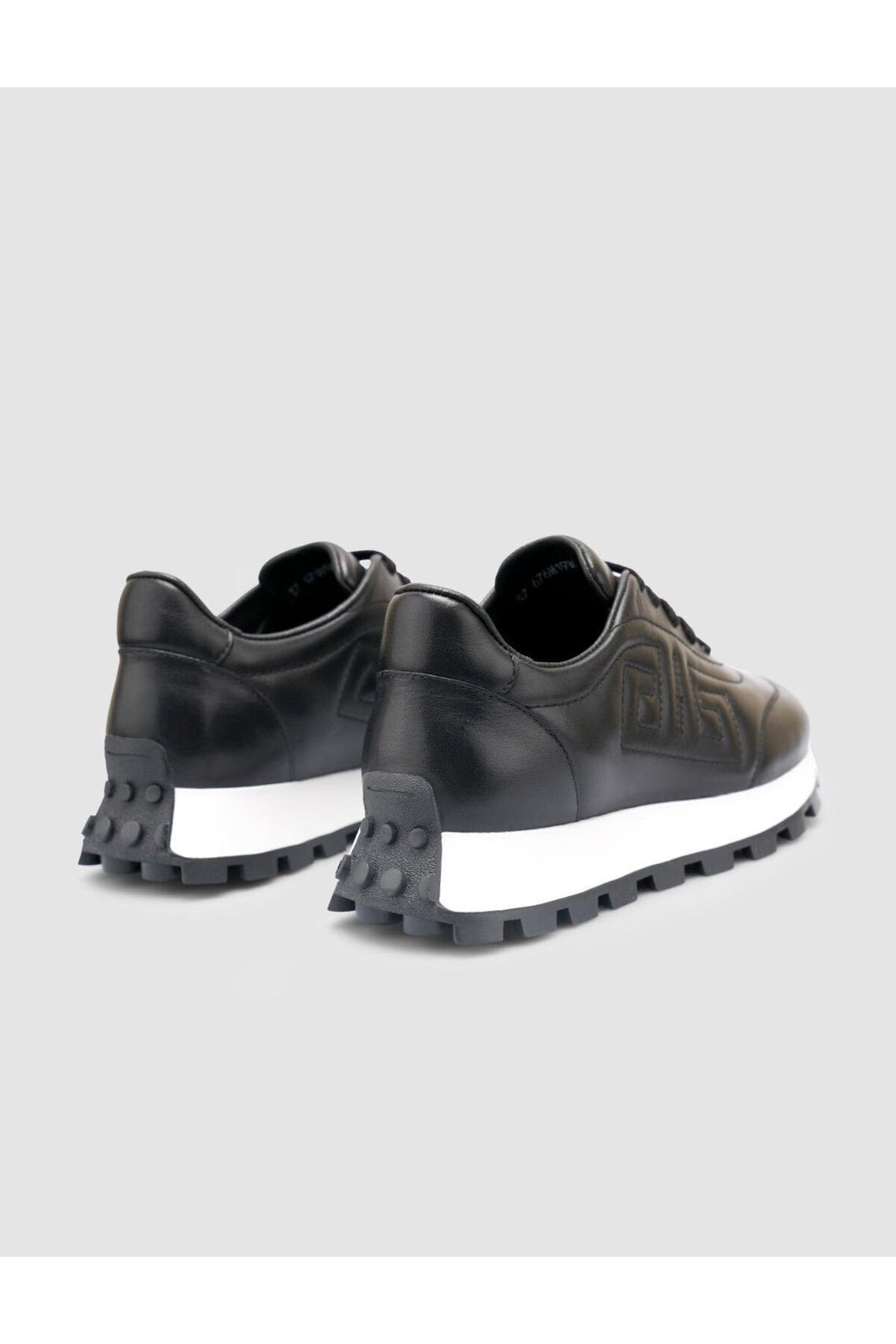 Cabani Shoes %100 Cuir Véritable Baskets Noires pour Femmes - Multicolore