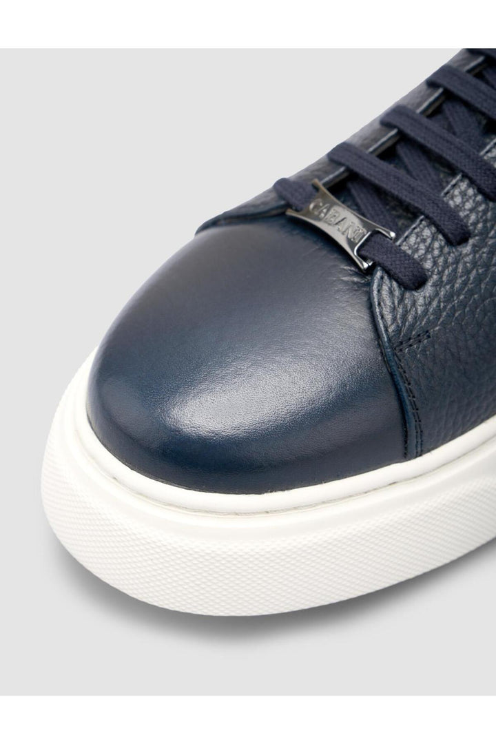 Cabani Shoes %100 Cuir véritable Bleu marine Chaussures de sport pour hommes - Bleu marine