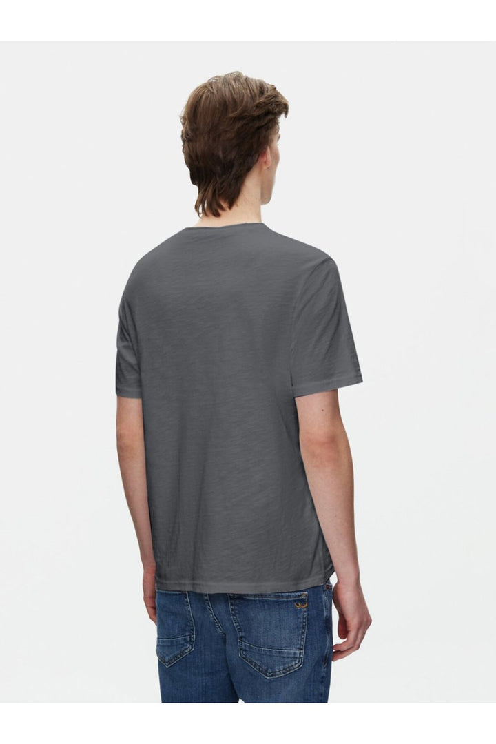LTB T-shirt Basique Anthracite Col Ras du Cou à Manches Courtes - Anthracite