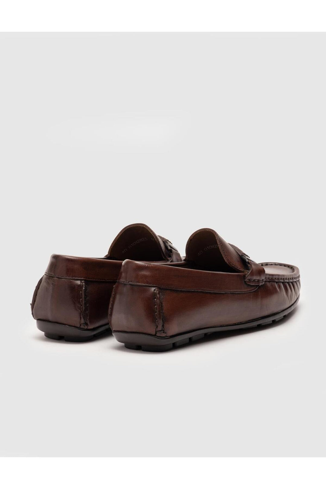 Cabani Shoes Chaussures loafers pour hommes en cuir véritable marron à design spécial - Marron