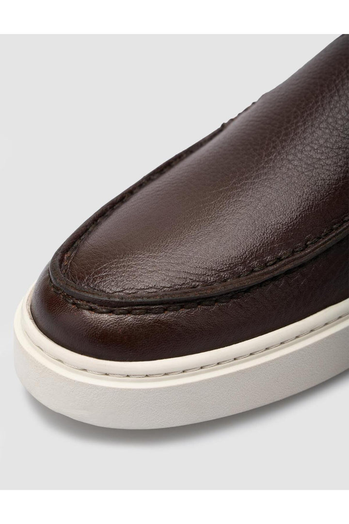 Cabani Shoes %100 Cuir véritable Mocassins pour hommes marron - Multicolore