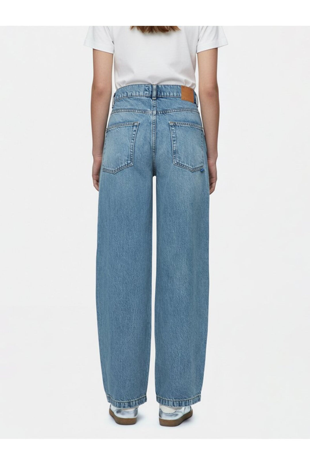 LTB Larrie L Pantalon Jean Mi-Bas Indigo Délavé à Jambe Évasée - mid Indigo