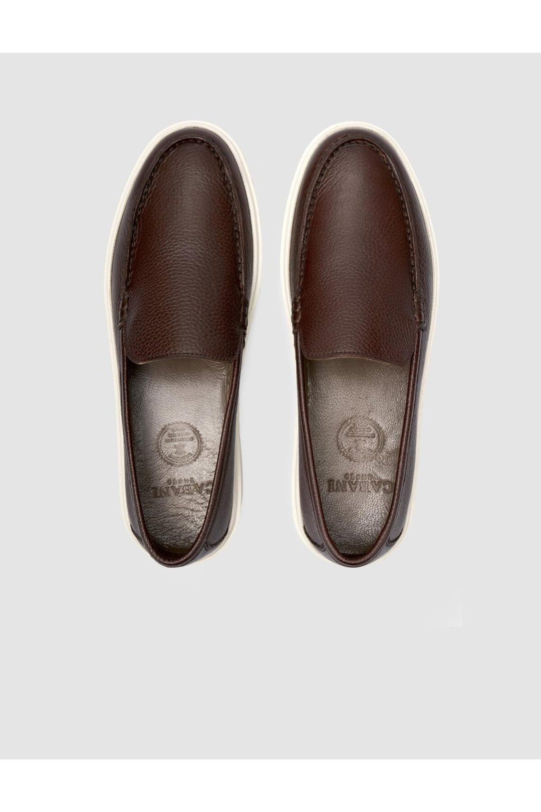 Cabani Shoes %100 Cuir véritable Mocassins pour hommes marron - Multicolore