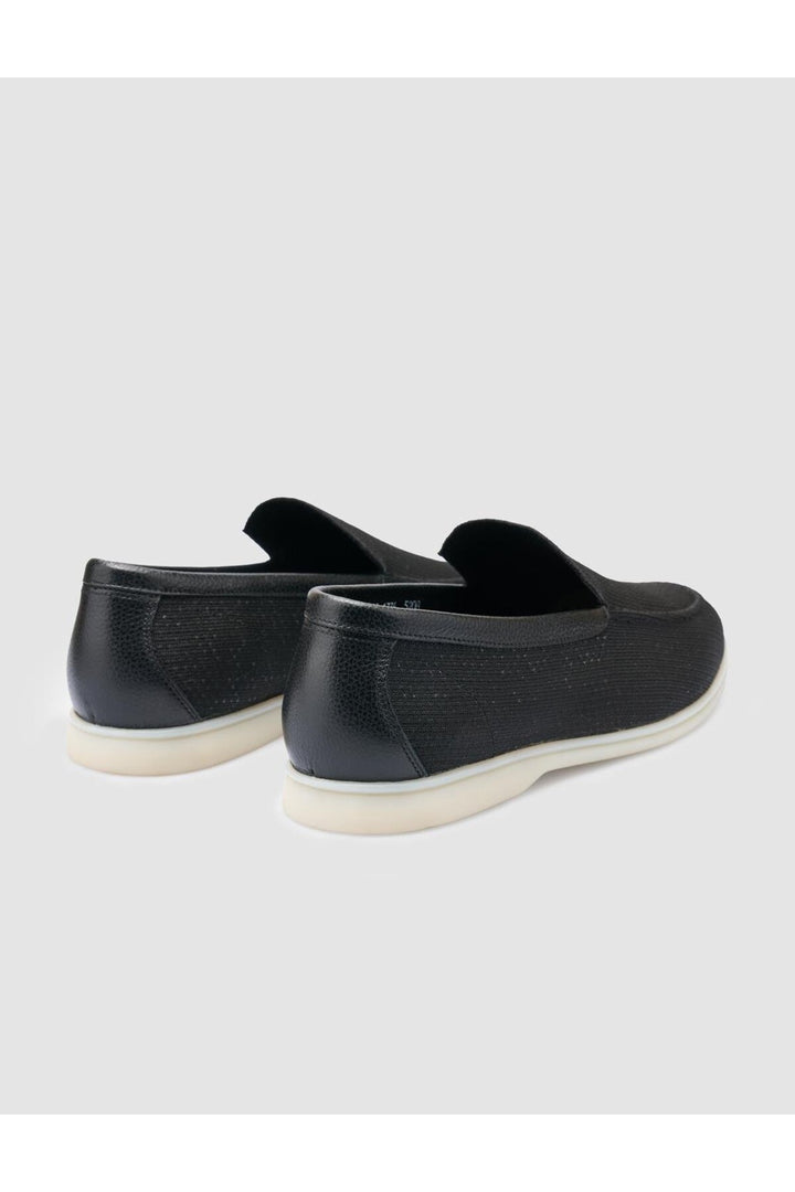 Cabani Shoes Leros Triko Noir Homme Loafer - Noir