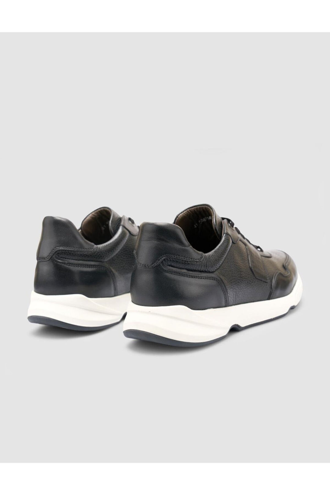 Cabani Shoes %100 Cuir véritable Chaussures de sport pour hommes noires - Noir