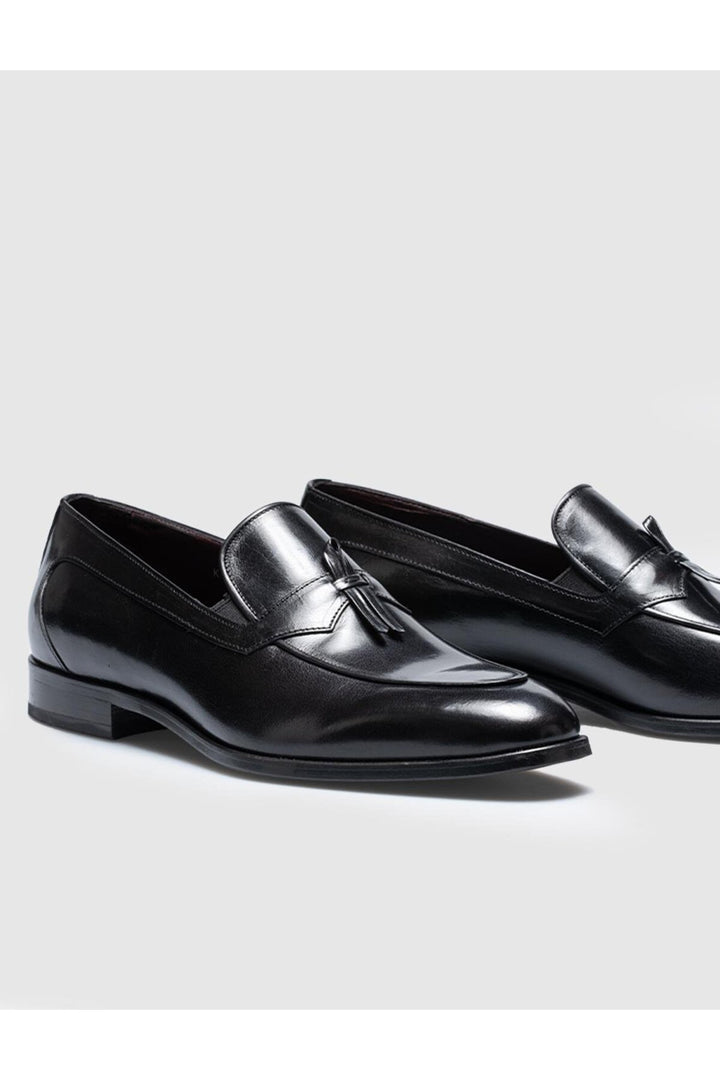 Cabani Shoes Chaussures classiques pour hommes en cuir véritable noires - Multicolore