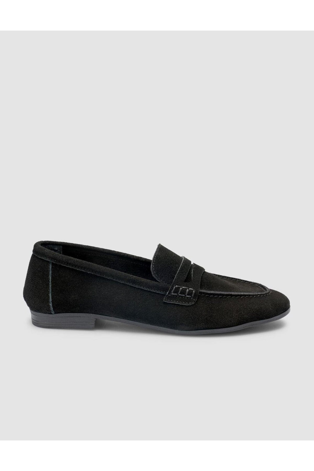 Cabani Shoes %100 Cuir véritable Suède Noir Mocassins Femme - Noir