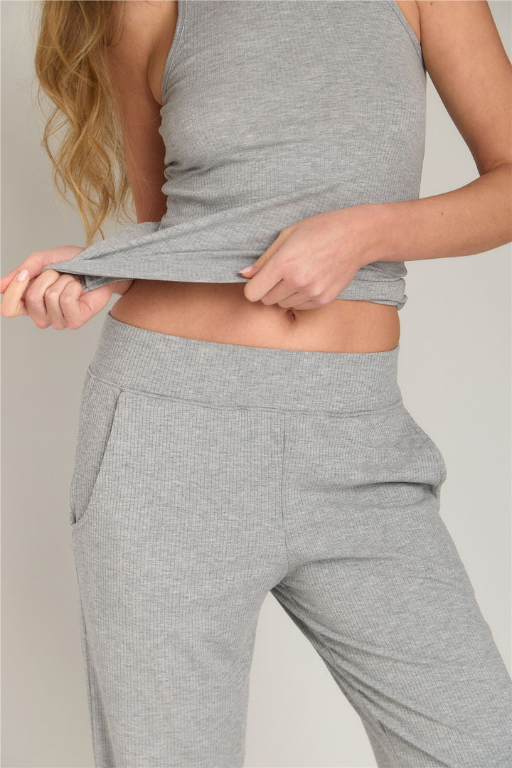 Lovely Things Pantalon de pyjama caraco CAROL - Bordeaux