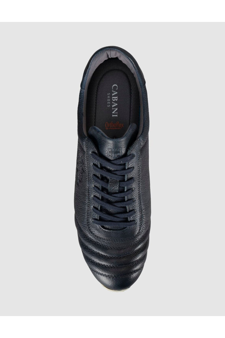 Cabani Shoes Chaussures de padel quotidiennes pour hommes en cuir véritable bleu marine - Multicolore