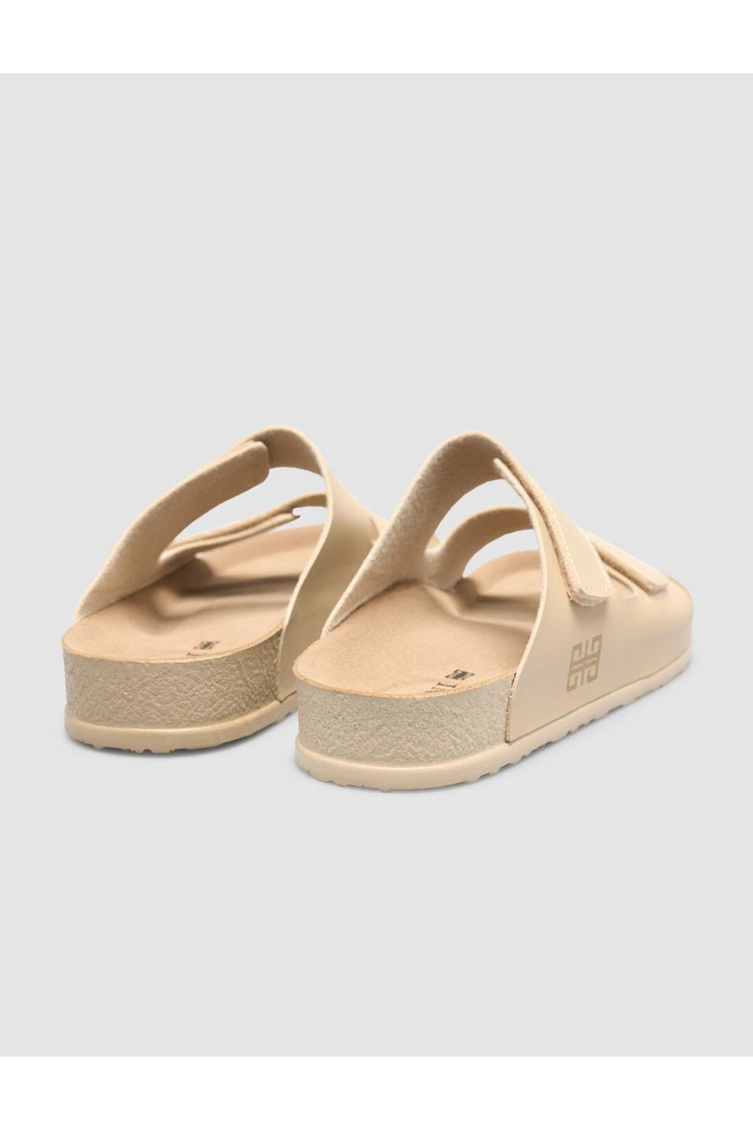 Cabani Shoes Sandales beige à scratch pour femme - Multicolore