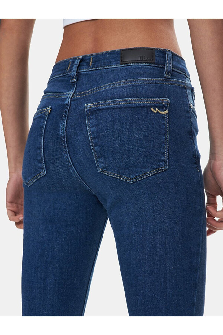 LTB Tanya X Mid Rise Skinny Pantalon - Moyen Bleu_