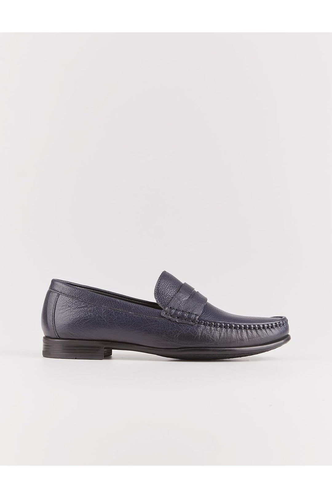 Cabani Shoes Chaussures Loafer pour homme en cuir véritable avec semelle en caoutchouc Bleu marine - Bleu marine