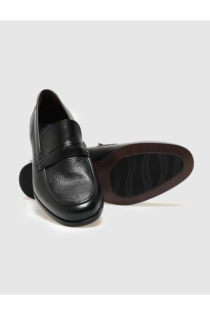 Cabani Shoes Chaussures classiques pour hommes en cuir véritable noires - Multicolore
