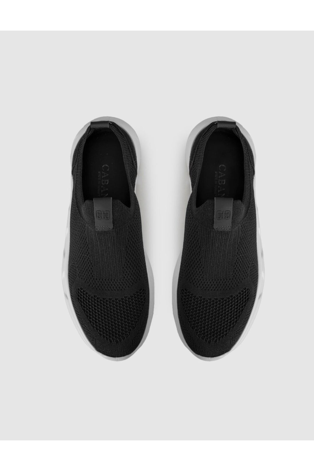 Cabani Shoes Baskets noires pour hommes à semelle haute - Multicolore