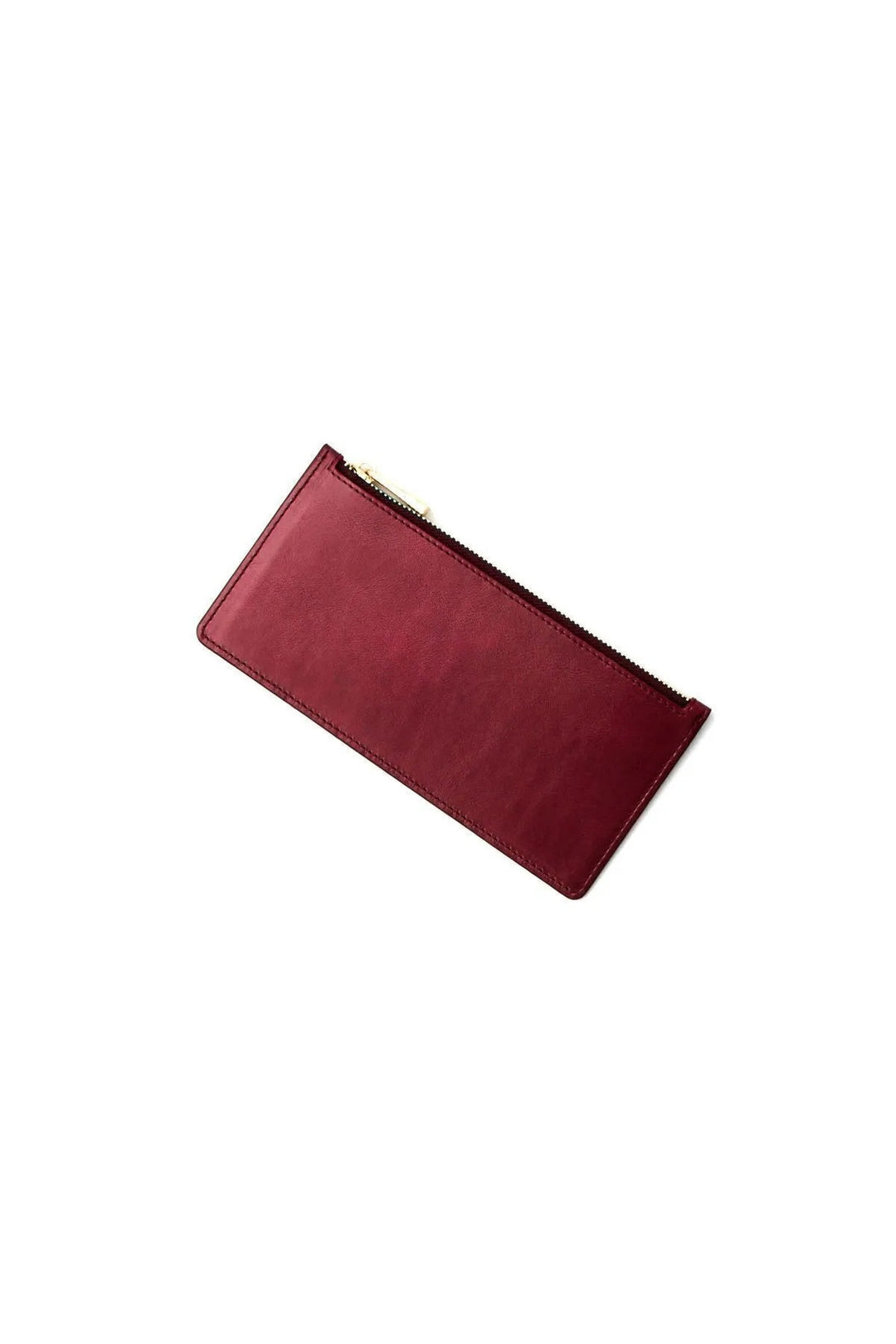 helmbrook Porte-cartes à compartiments multiples en cuir pour femme Ashley avec fermeture à glissière protégée par RFID, bordeaux, bleu marine