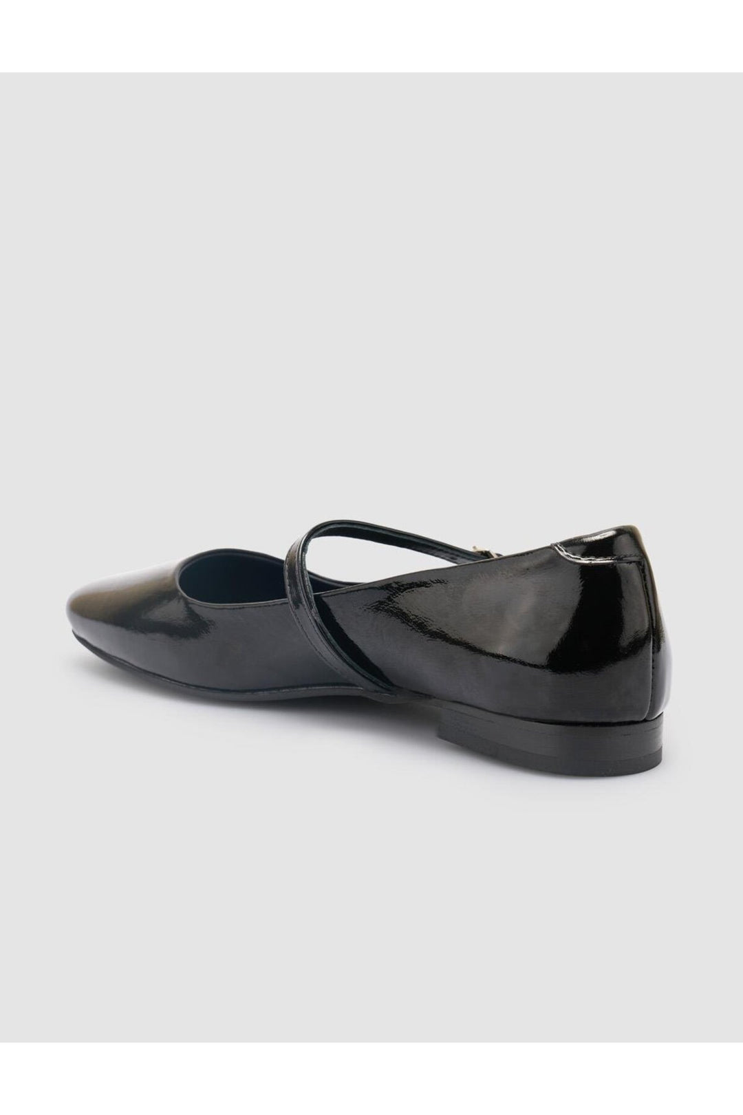 Cabani Shoes Ballerines femme en cuir véritable noir verni 100% - Noir