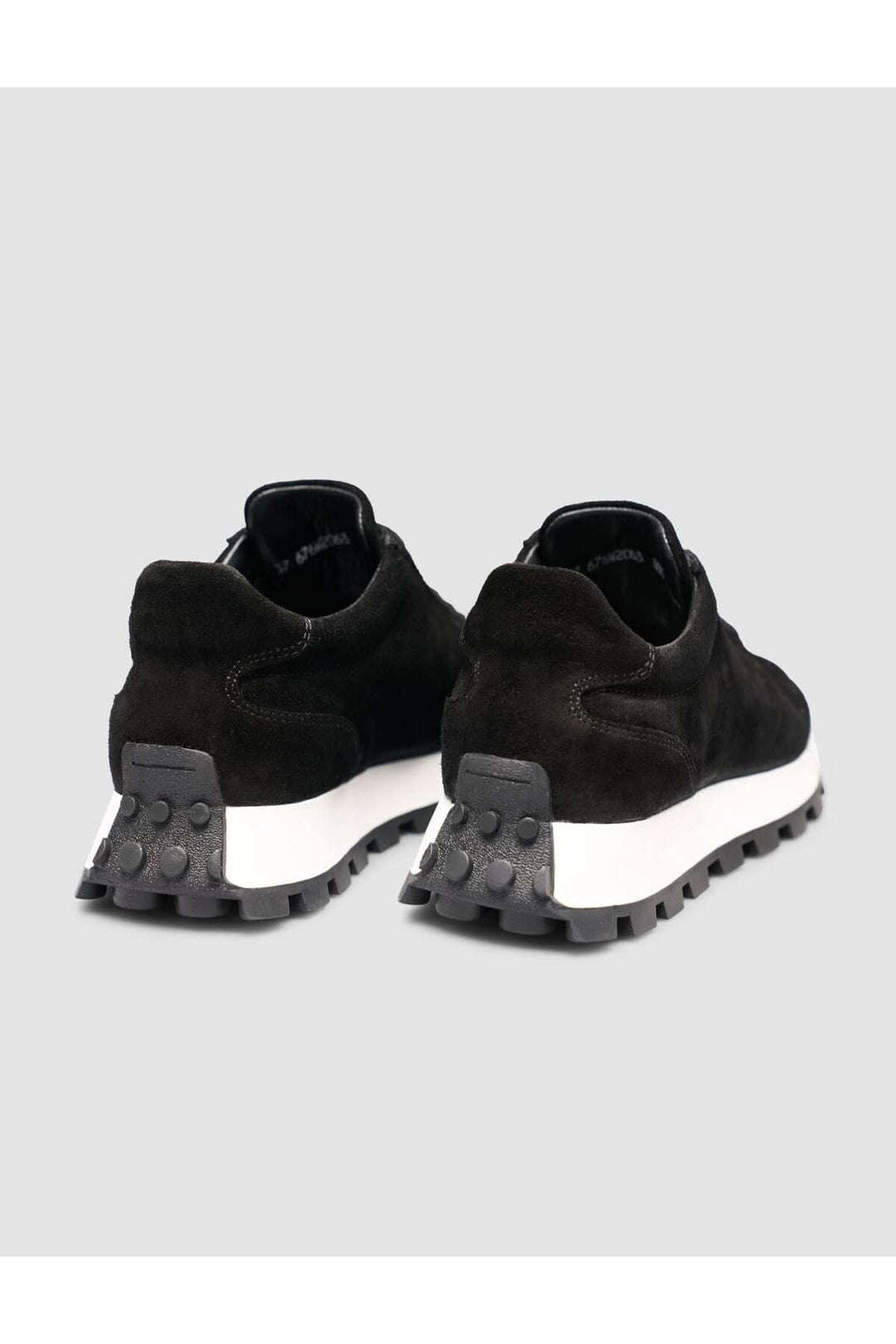 Cabani Shoes Baskets femme en cuir véritable noir - Noir