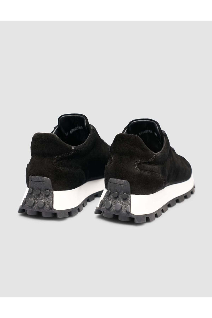 Cabani Shoes Baskets femme en cuir véritable noir - Noir