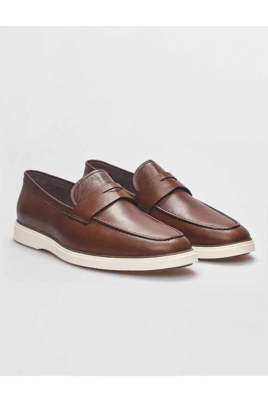 Cabani Shoes Chaussures décontractées pour hommes en cuir véritable couleur tabac - Tabac
