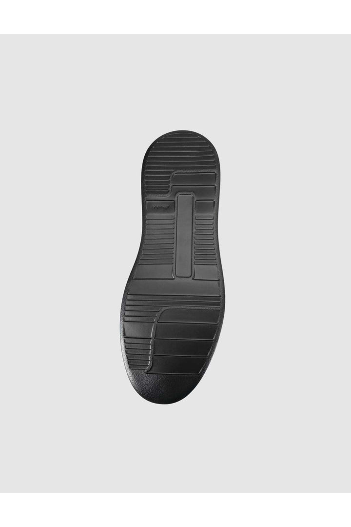 Cabani Shoes Baskets pour hommes en cuir véritable noir - Multicolore