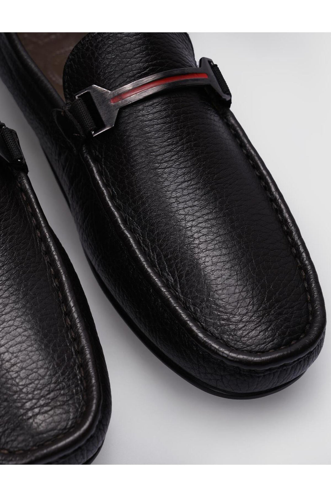 Cabani Shoes %100 Cuir Véritable Mocassins Pour Hommes Avec Détail Boucle Marron - Marron
