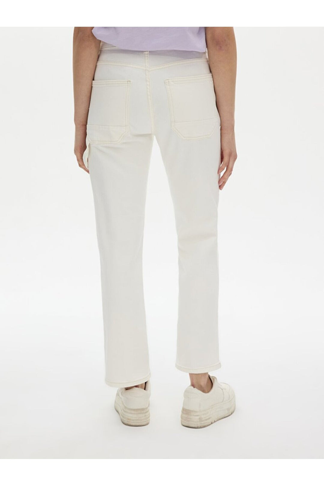 LTB Pantalon en jean Marısse Carpenter - Blanc_