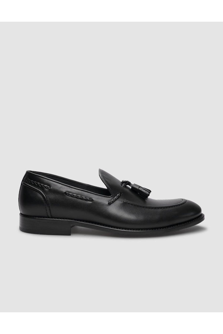 Cabani Shoes Chaussures classiques pour hommes en cuir véritable noir en injection à 100% - Multicolore