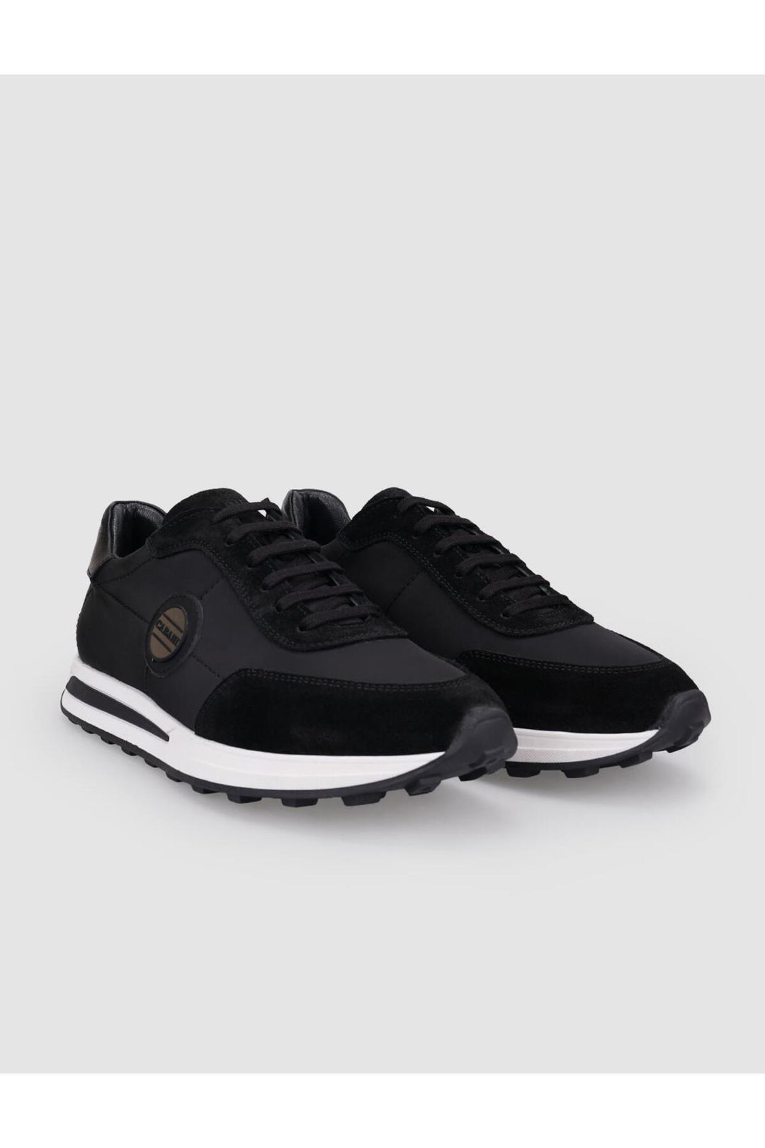 Cabani Shoes Montino Triko Noir Chaussures de Sport pour Homme à Lacets - Noir
