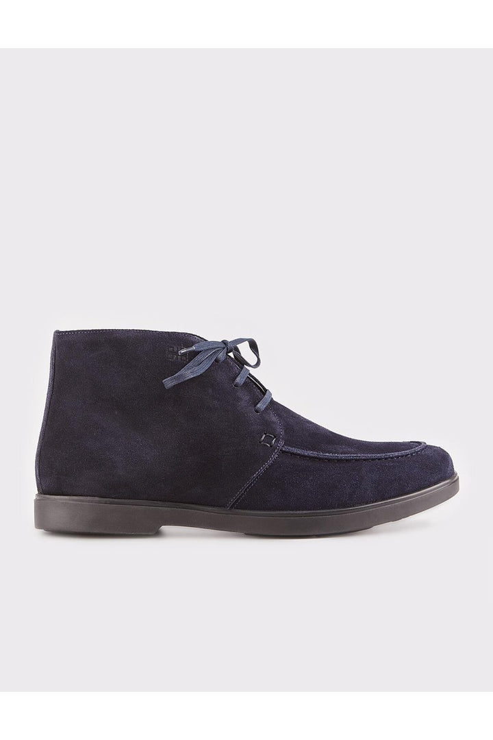 Cabani Shoes Bottines homme en cuir suédé bleu marine à fermeture éclair - Bleu marine