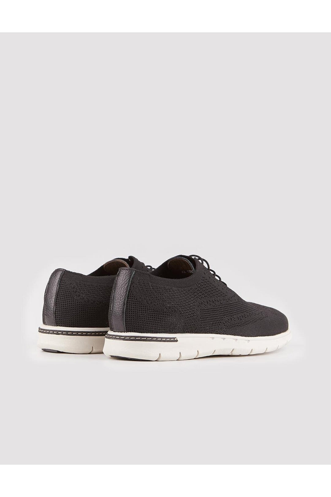 Cabani Shoes Chaussures de ville en tricot pour homme noires à lacets - Multicolore