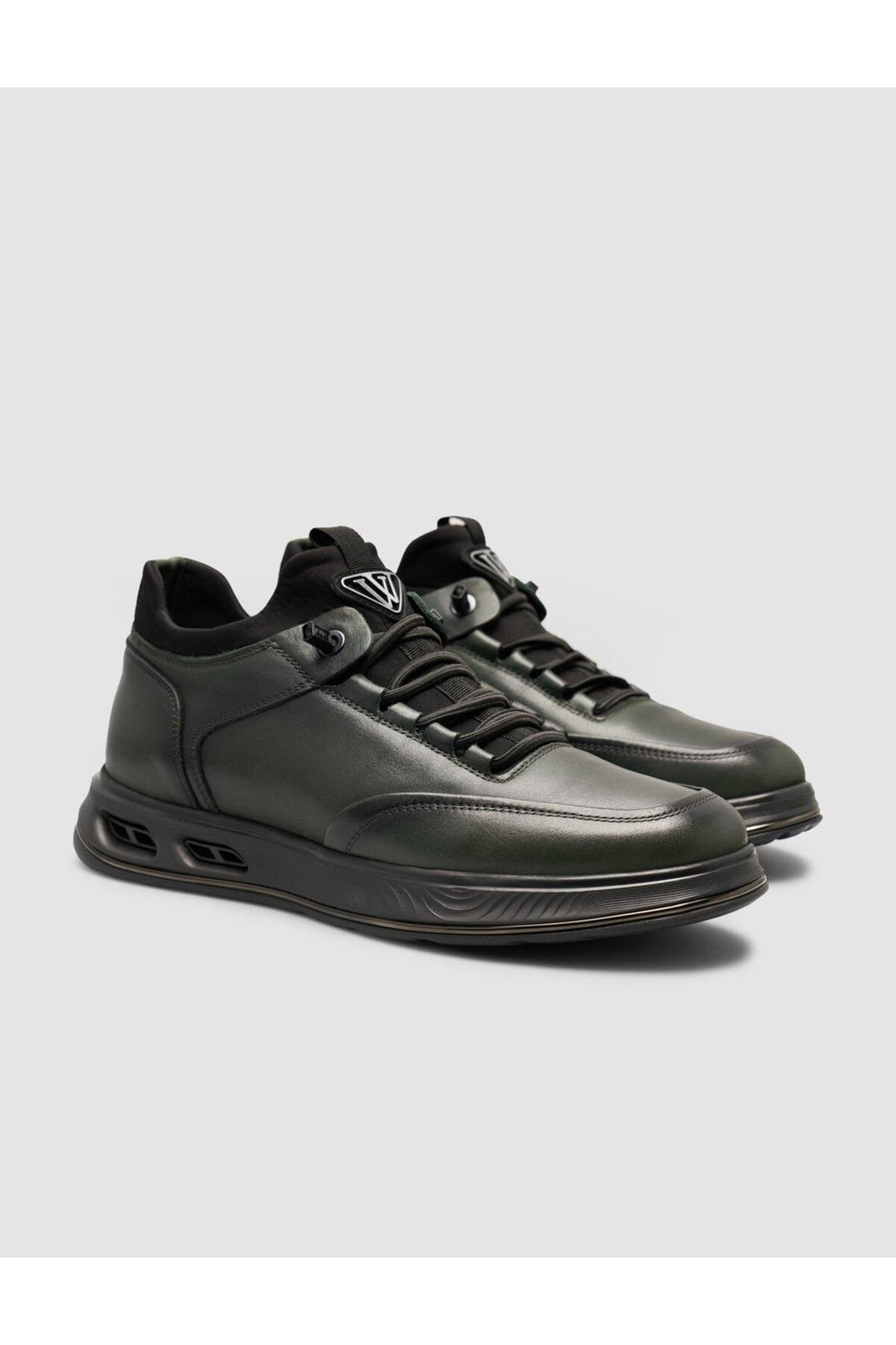 Cabani Shoes Chaussures de sport pour hommes kaki avec lacets - Kaki