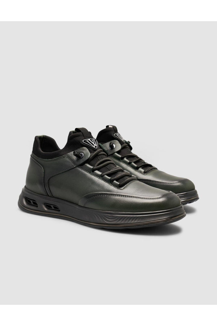 Cabani Shoes Chaussures de sport pour hommes kaki avec lacets - Kaki