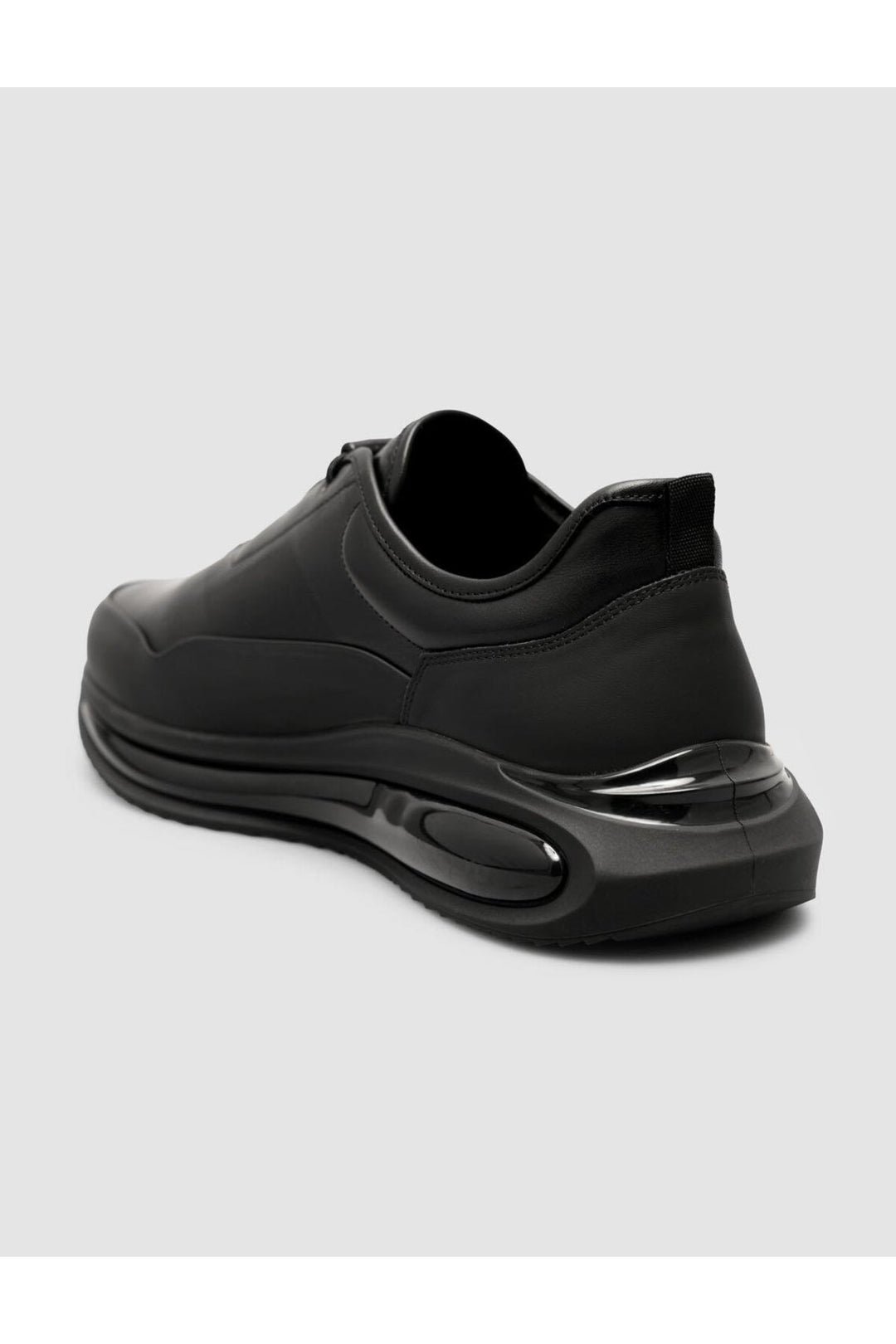 Cabani Shoes %100 Cuir véritable Noir Chaussures de sport pour hommes à lacets - Noir