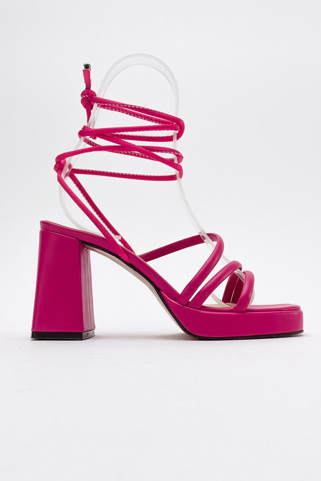 Wavelys Sandales à talons plateforme à lanières et à cordon pour femmes Carisa Platform Gate Shoes - Fuchsia