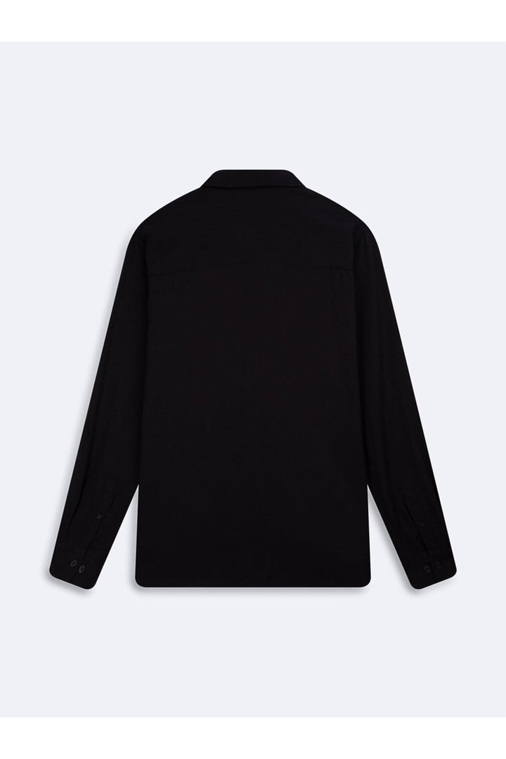 LTB Chemise noire basique régulière à manches longues - Multicolore