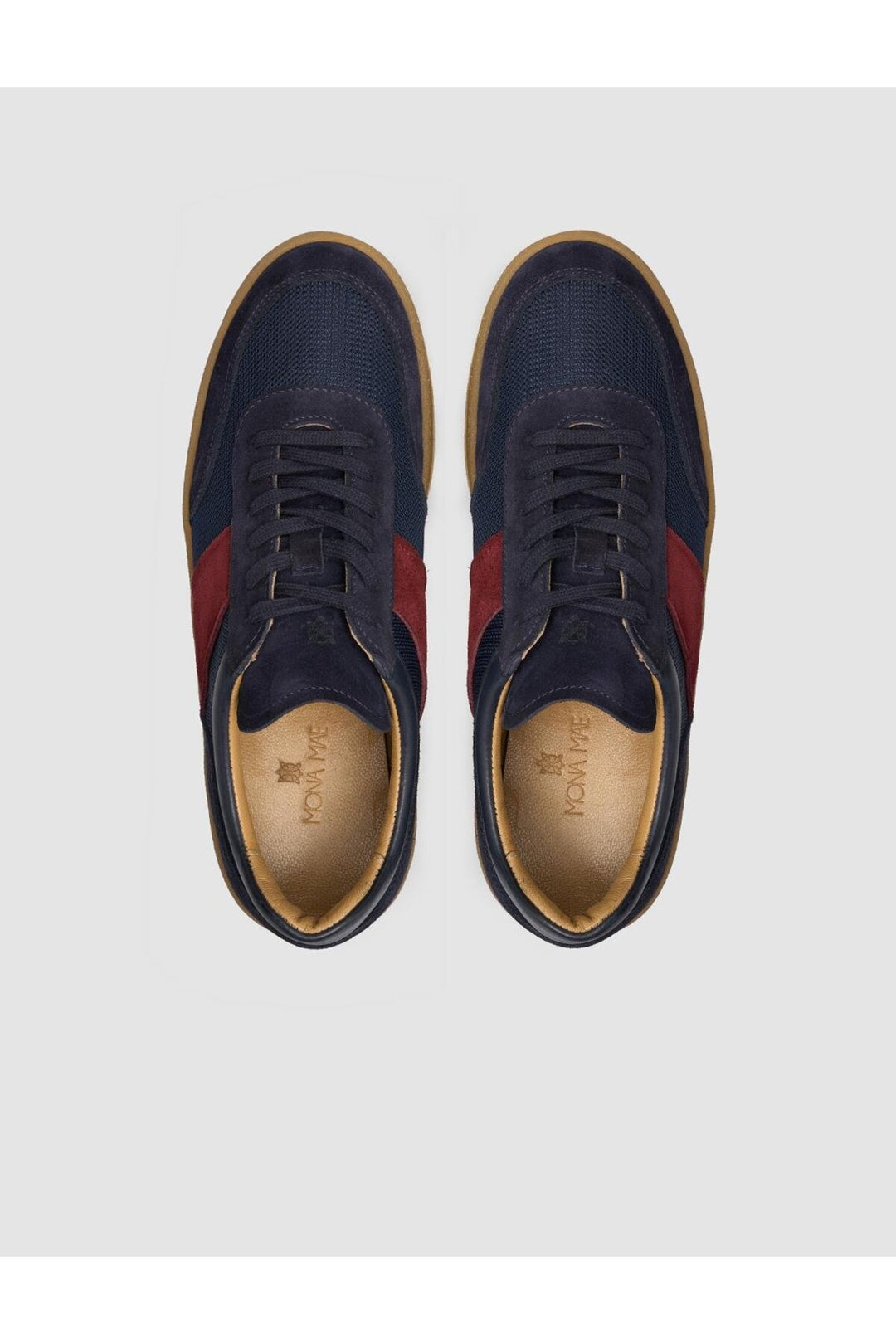 Cabani Shoes %100 Cuir Véritable Daim Bleu marine Chaussures de Sport Femme - Bleu marine