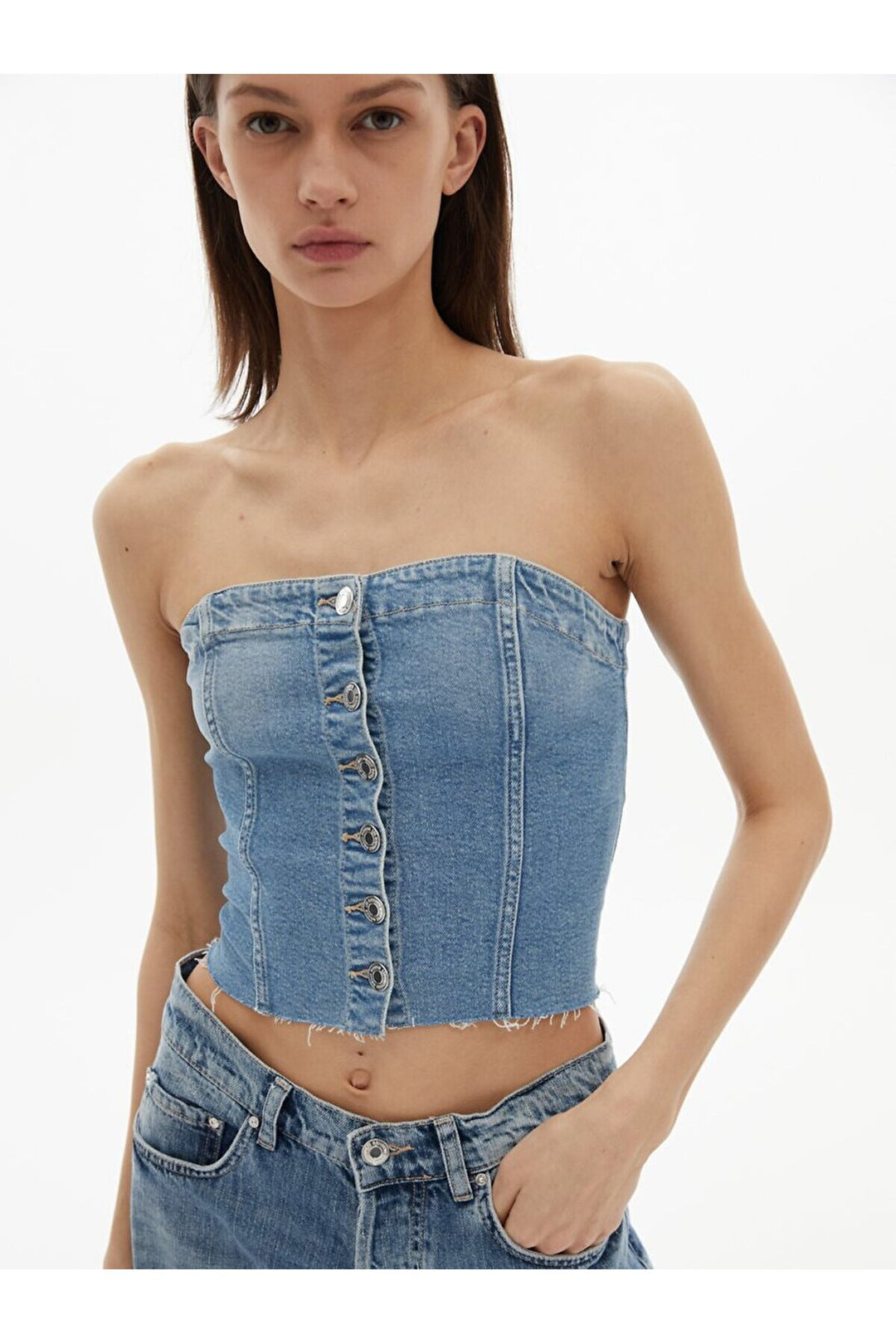 LTB Jean bustier sans bretelles Jalena