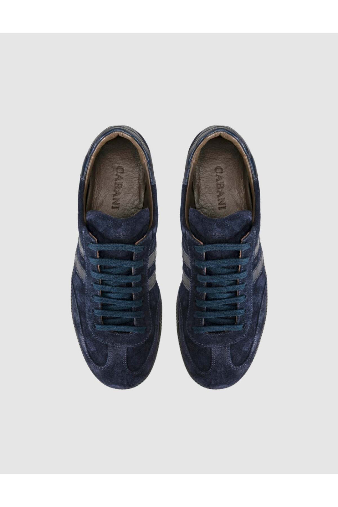 Cabani Shoes Baskets en cuir suédé bleu marine pour femmes - Bleu marine