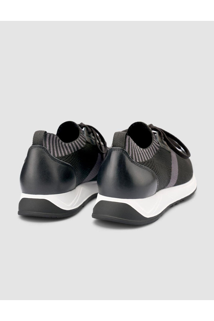 Cabani Shoes Chaussures de sport pour hommes Padova en tricot noir - Noir