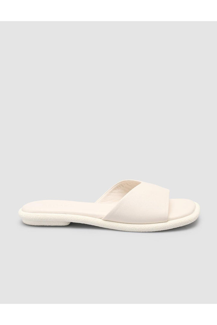 Cabani Shoes %100 Cuir Véritable Sandales Femmes Blanches - Blanc