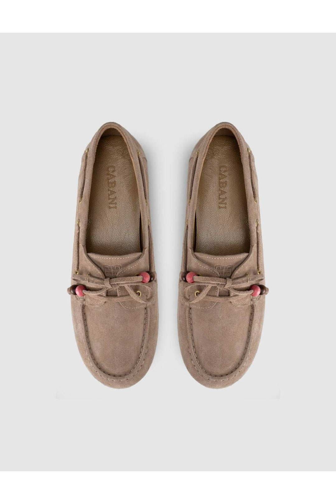 Cabani Shoes Lumanar Femme Nomad Crème Suède Driver Loafer Chaussures - Crème