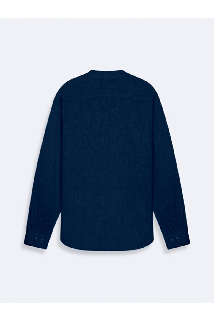 LTB Chemise bleu marine à manches longues Regular