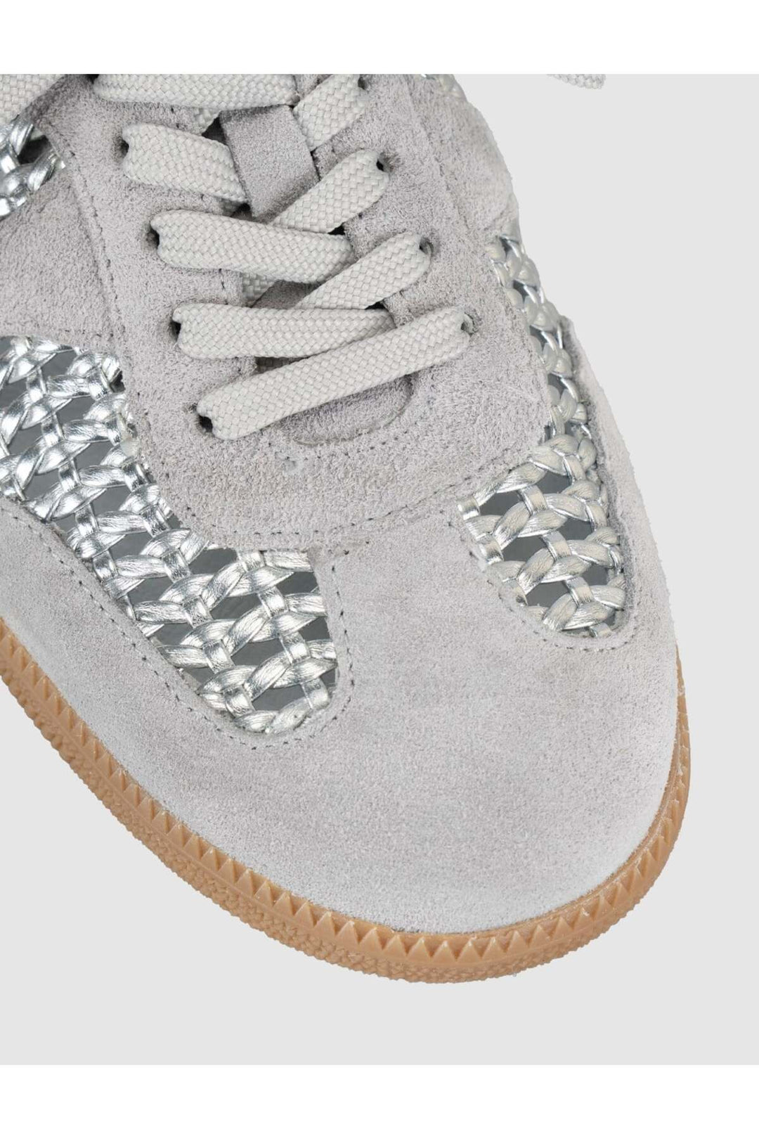 Cabani Shoes Baskets mules en cuir suédé gris pour femmes - Gris