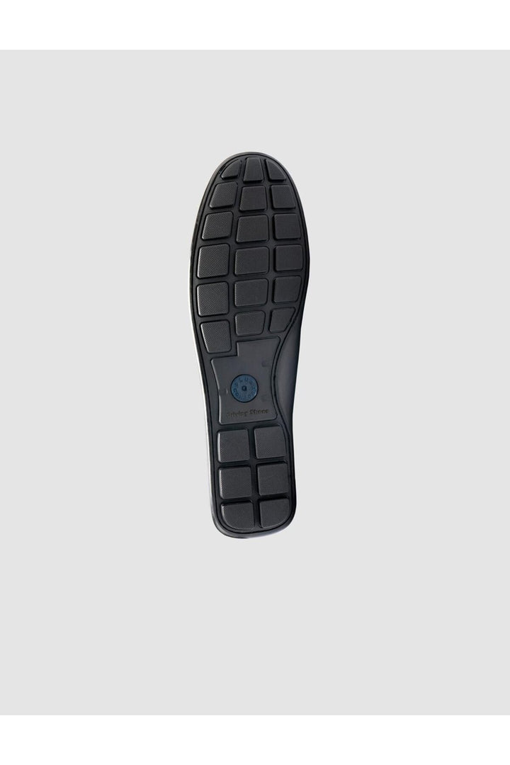 Cabani Shoes Chaussures Loafer pour hommes en cuir véritable noir avec détails de logo à 100%. - Noir