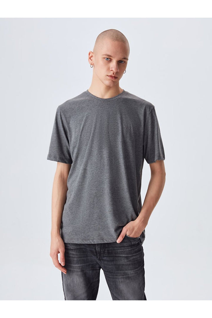 LTB T-shirt à manches courtes Zero Collar Pressure Regular Anthracite