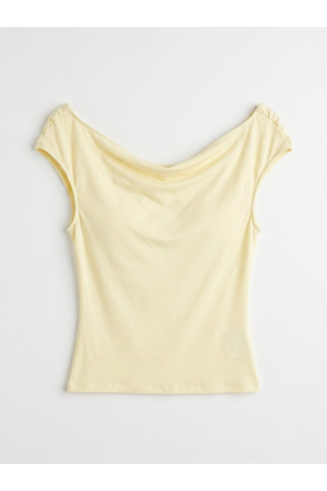LTB T-shirt Jaune Col Bateau - Jaune
