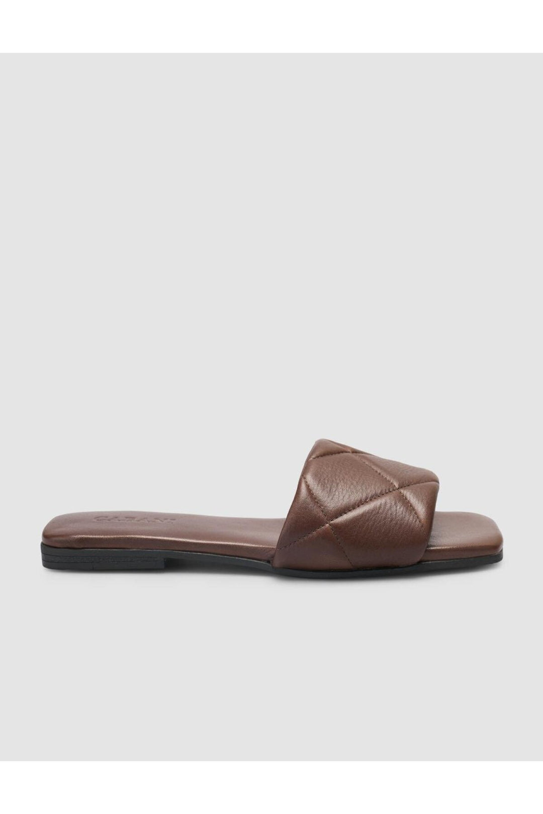 Cabani Shoes Sandales pour femmes en cuir véritable marron matelassé 100% - Multicolore