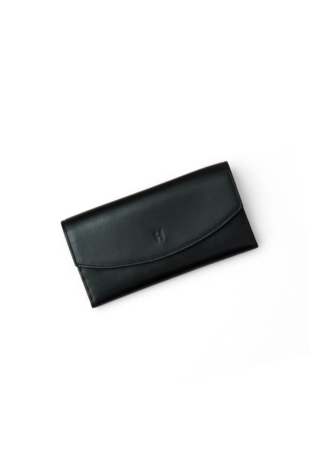 helmbrook Porte-cartes multi-baie noir zippé RFID en cuir pour femme Ashley