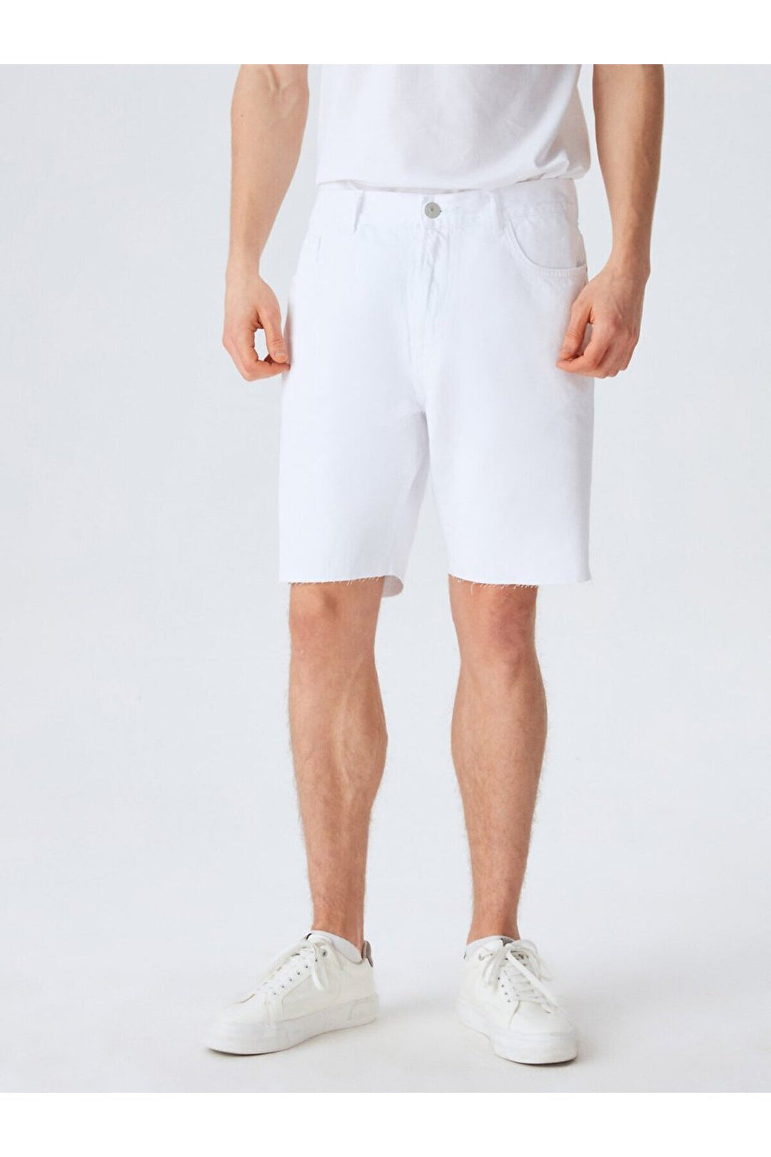LTB Jean Stephano coupe classique Bermudes - Blanc_